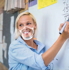 Transparent HEPA filter Mask - Clear 3-speed Fan Airflow Mask - N95 Filter, One-way Air Valve   - Lyfy-CLEAR-HEPA-Mask LyFy.co