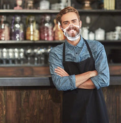 Transparent HEPA filter Mask - Clear 3-speed Fan Airflow Mask - N95 Filter, One-way Air Valve   - Lyfy-CLEAR-HEPA-Mask LyFy.co