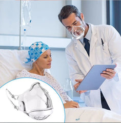 Transparent HEPA filter Mask - Clear 3-speed Fan Airflow Mask - N95 Filter, One-way Air Valve   - Lyfy-CLEAR-HEPA-Mask LyFy.co