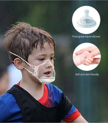 Transparent HEPA filter Mask - Clear 3-speed Fan Airflow Mask - N95 Filter, One-way Air Valve   - Lyfy-CLEAR-HEPA-Mask LyFy.co