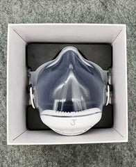 Transparent HEPA filter Mask - Clear 3-speed Fan Airflow Mask - N95 Filter, One-way Air Valve   - Lyfy-CLEAR-HEPA-Mask LyFy.co