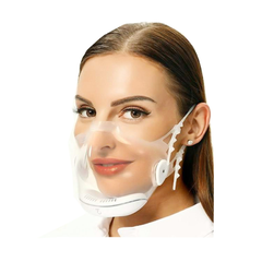 Transparent HEPA filter Mask - Clear 3-speed Fan Airflow Mask - N95 Filter, One-way Air Valve   - Lyfy-CLEAR-HEPA-Mask LyFy.co