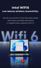 10" 2-in-1 Laptop - 10.5" 1235u mini Netbook Tablet 16GB DDR5 1TB - Storm10x