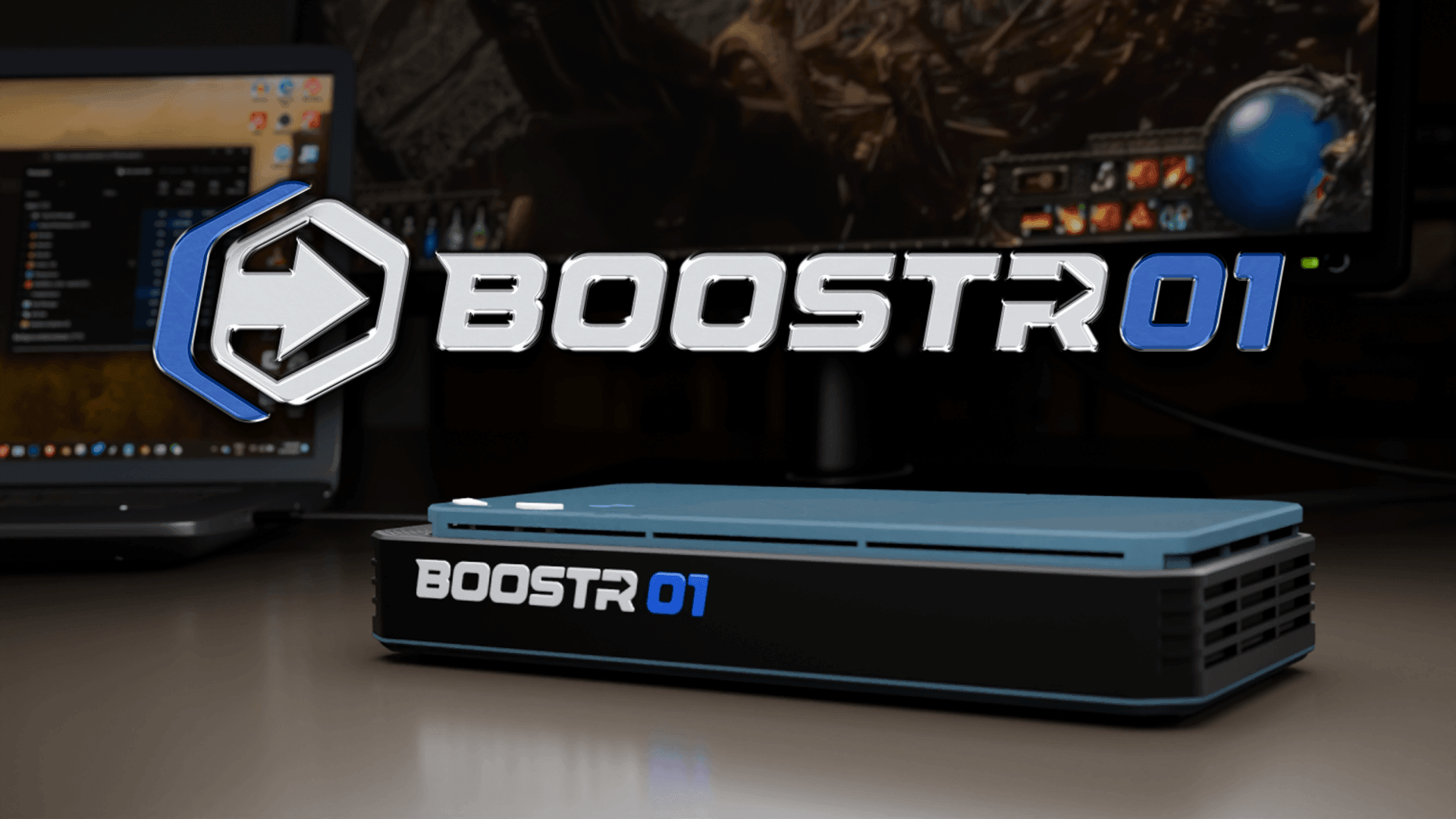7600M XT eGPU AMD Radeon RX 7600M XT RDNA3.0 8GB GDDR6 Oculink GPU Dock - Barebones- BoostR