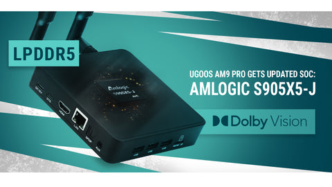 Ugoos AM9 PRO Dolby Vision DDR5 Android 14 Amlogic S905X5 Smart TV BOX - Ships JAN 25