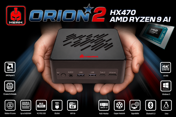 AMD RYZEN AI 9 HX470 MINI PC - HERK-ORION2
