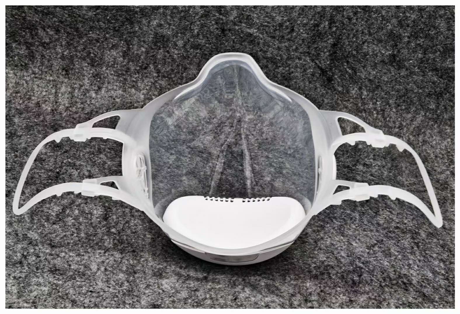 95 Transparent Transparent HEPA filter Mask N95 Filter, One-way Air Valve 3-Speed Fan
